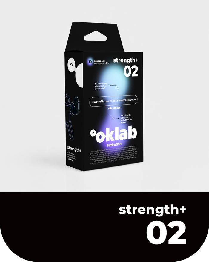 Strength+ · 10 sticks · Sabor Berries