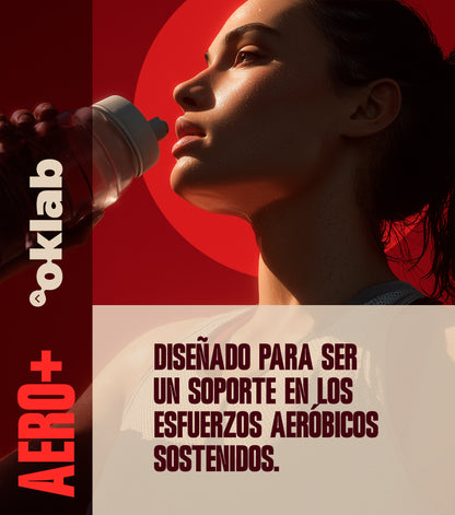 aero+ ·  Aeróbico hasta 90 min · Cero azúcar