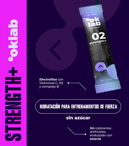 Strength+    · Fuerza · Rendimiento · Reposición